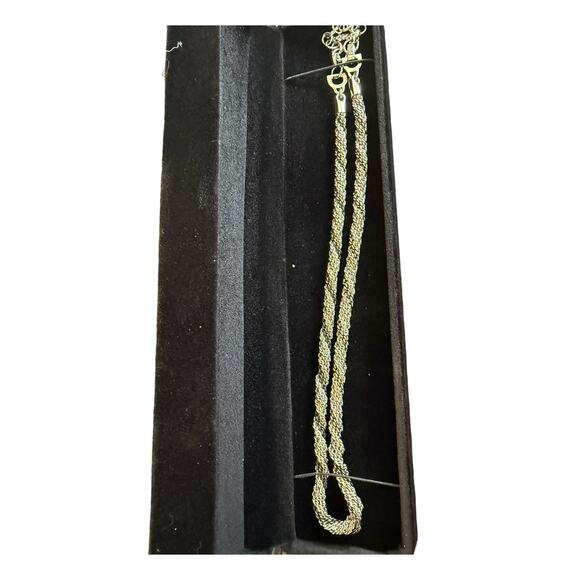 Vintage Christian Dior Tri-Color Twist Plated Gold Beautiful Necklace! Gorgeous! - Picture 7 of 9